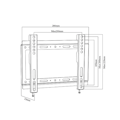 Soporte fijo para TV HD601 - vista 5